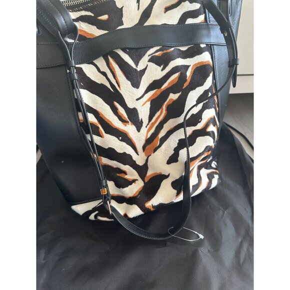 BALENCIAGA Limited Bergdorf Goodman 111th Aniv Zebra CalfHair Kendall Bucket Bag - Picture 10 of 16